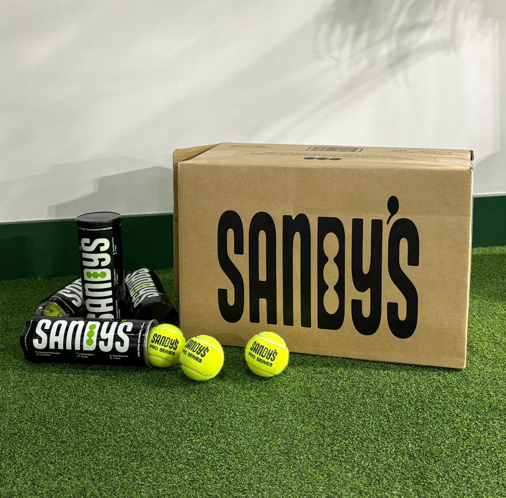 Sandy’s Pro Series Padel Balls: 24 Can Case